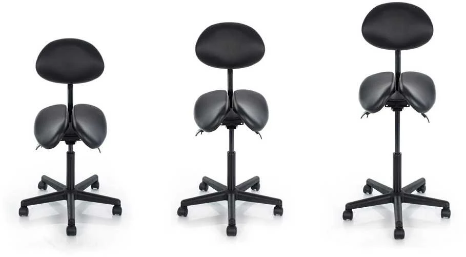 Restpro Kosmetologinė meistro kėdė Professional Massage Master with Backrest Juodas