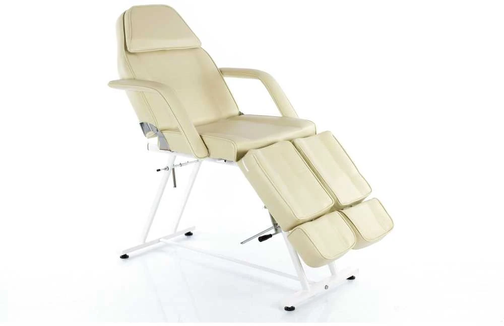 Restpro Kosmetologinis krėslas su reguliuojamomis kojomis Beauty 2 (Kreminis)