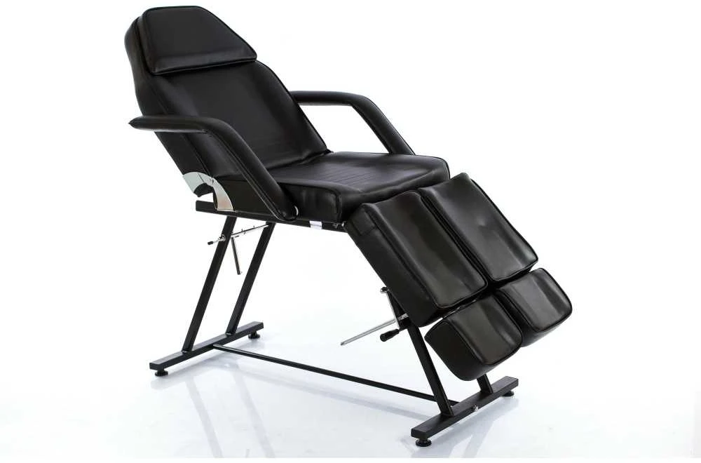 Restpro Kosmetologinis krėslas su reguliuojamomis kojomis Beauty 2 (Juodas)