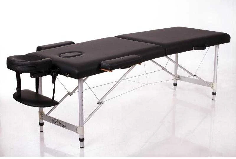Restpro Sulankstomas masažo stalas ALU M2 (Juodas)
