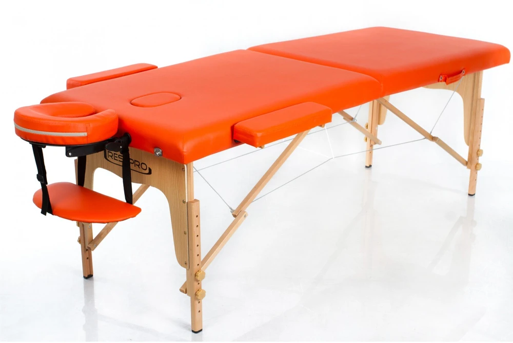 Restpro Sulankstomas masažo stalas Classic 2 (Oranžinis)