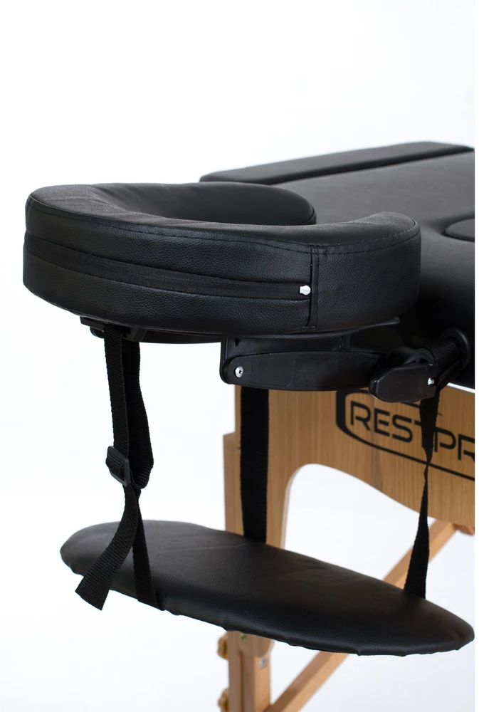 Restpro Sulankstomas masažo stalas Classic 3 (Juodas)