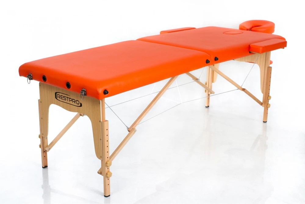 Restpro Sulankstomas masažo stalas Classic 2 (Oranžinis)