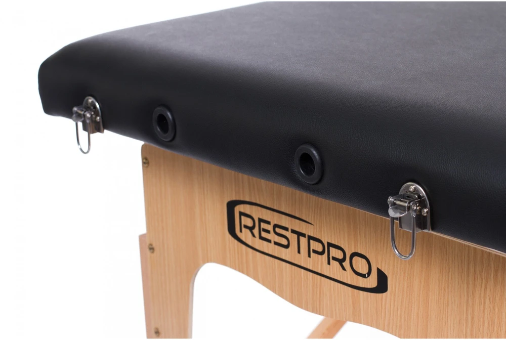 Restpro Sulankstomas masažo stalas Classic 2 (Juodas)