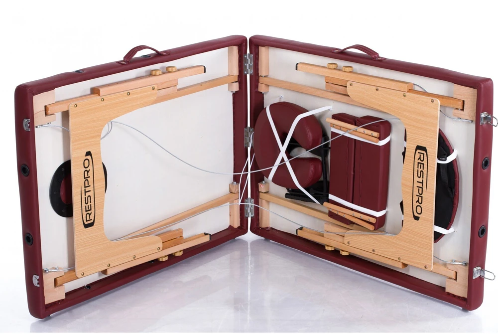Restpro Sulankstomas masažo stalas Classic 2 (WineRed)
