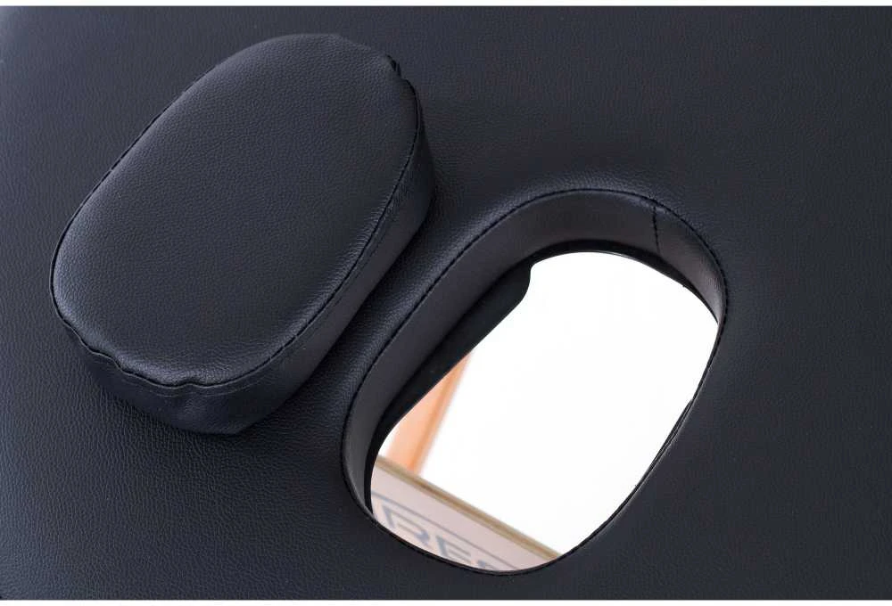 Restpro Sulankstomas masažo stalas Classic Oval 3 (Juodas)