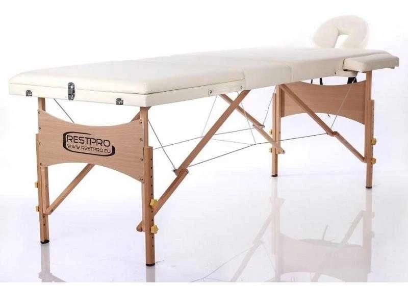 Restpro Sulankstomas masažo stalas Classic 3 (Kreminis)