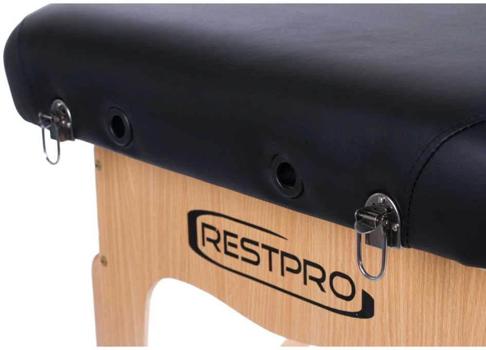 Restpro Sulankstomas masažo stalas Vip 2 (Juodas)