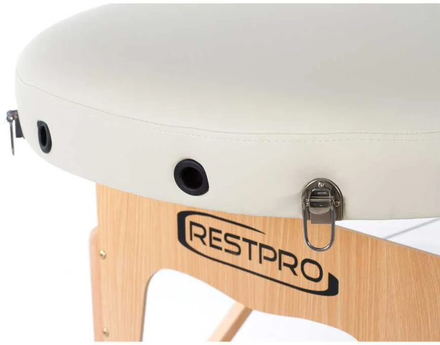 Restpro Sulankstomas masažo stalas Vip Oval 2 (Kreminis)
