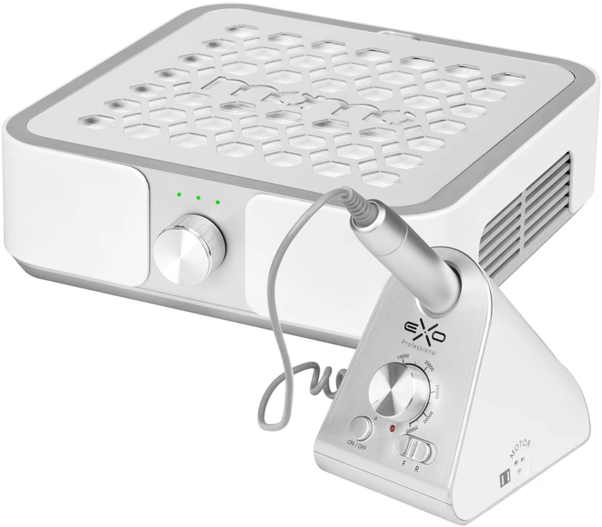 Activeshop Rinkinys: dulkių surinkėjas Momo P30 60W baltas + nagų freza Exo Silent SX7