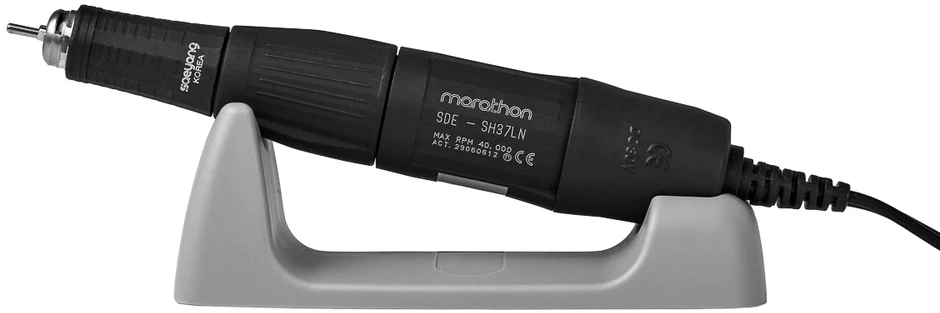Activeshop Profesionali nagų freza Saeyang Marathon 3 Champion NEW juoda + antgalis SH37LN