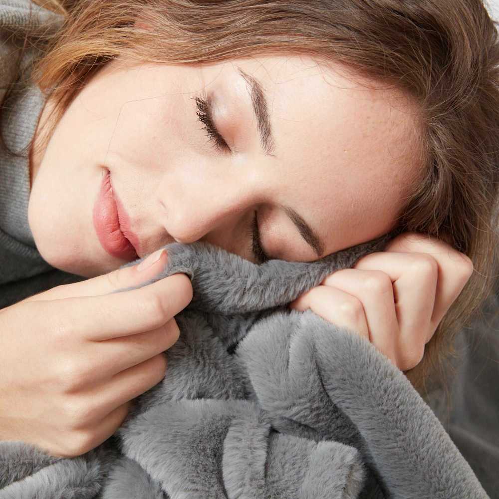 Elektrinė antklodė Lanaform Cocoon Plaid Ultra-soft Pilkas 160×120cm