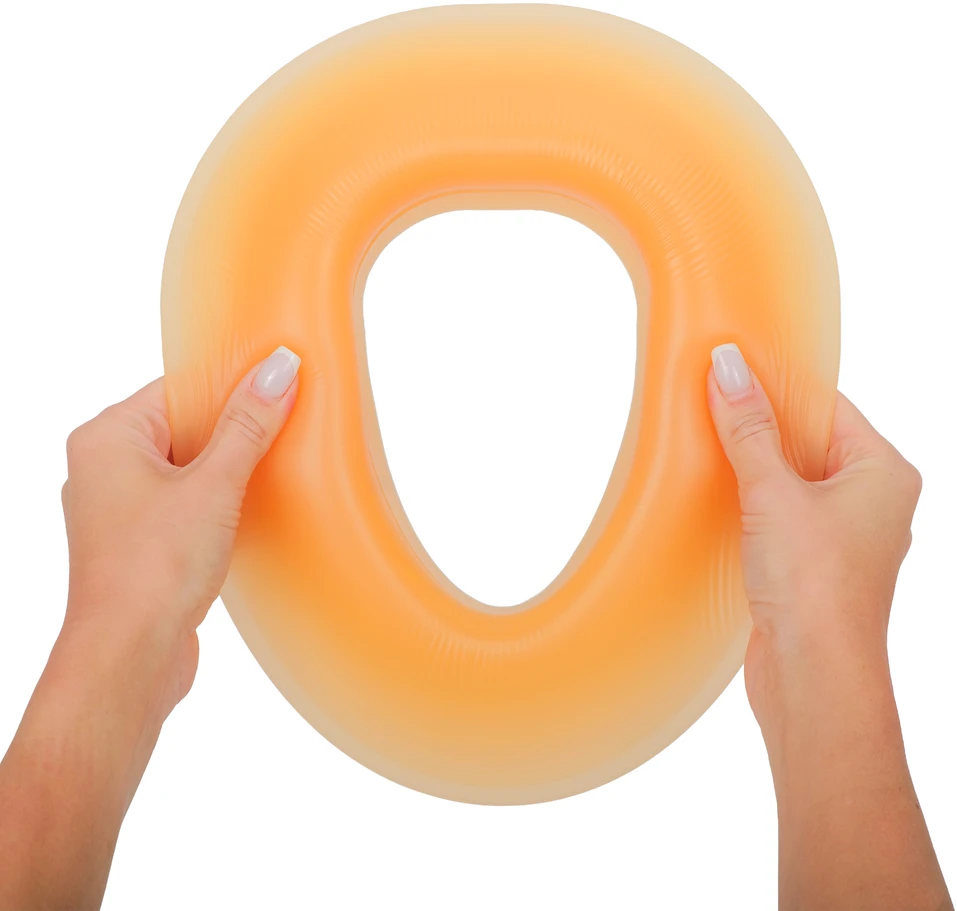 Silikoninė (gelio) veido pagalvėlė masažo stalui Habys FIT 29×24,5 cm, odos spalvos