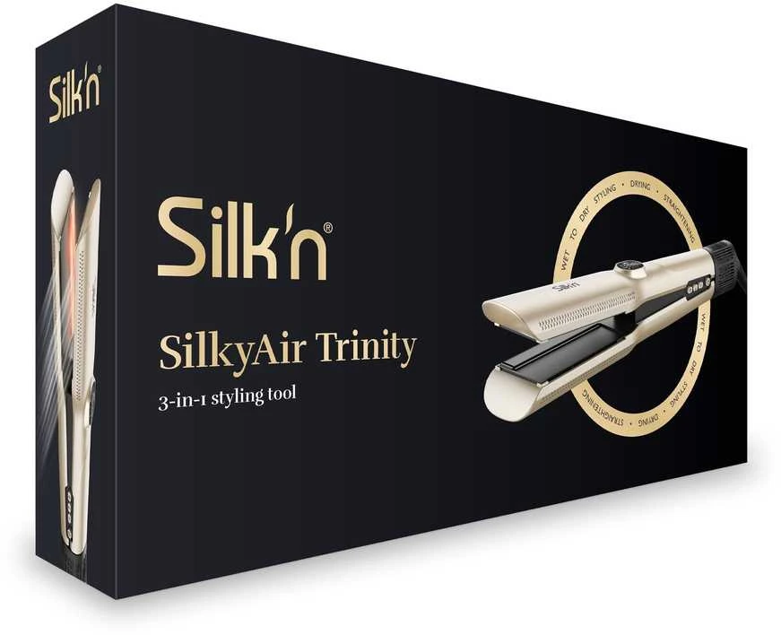 Inovatyvus plaukų džiovinimo, tiesinimo ir formavimo prietaisas Silk'n SilkyAir Trinity 3-in-1