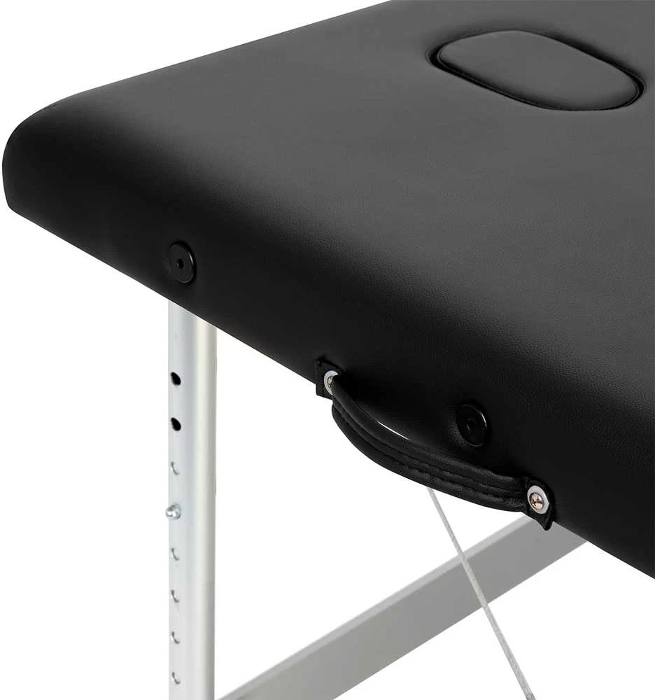 Activeshop Sulankstomas aliuminis masažo stalas Balance 3 segmentų juodas