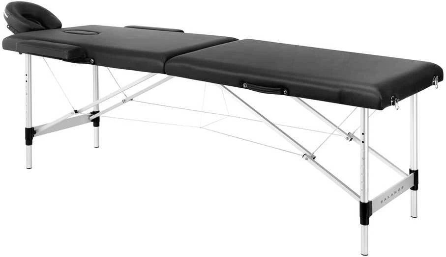Activeshop Sulankstomas aliuminis masažo stalas Balance 2 segmentų juodas 2547