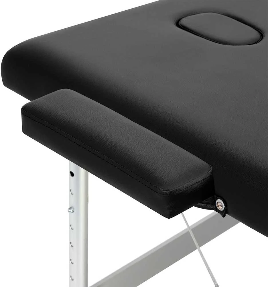 Activeshop Sulankstomas aliuminis masažo stalas Balance 3 segmentų juodas