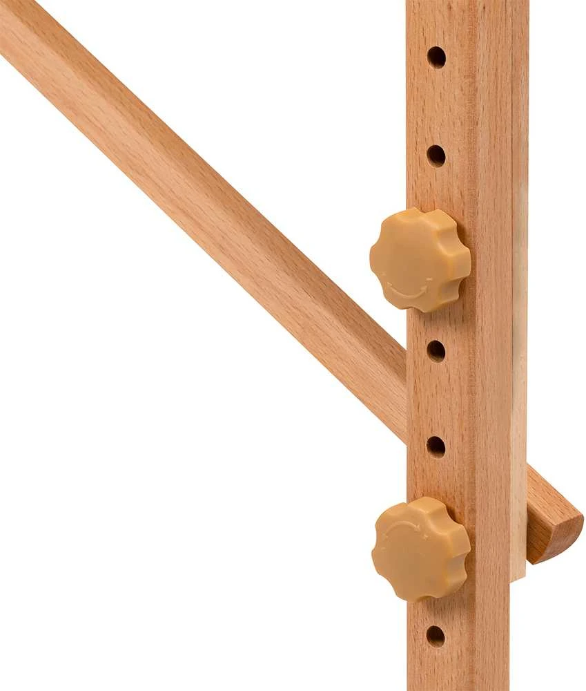 Activeshop Sulankstomas medinis masažo stalas Balance Lux 2 segmentų 190×70 cm baltas