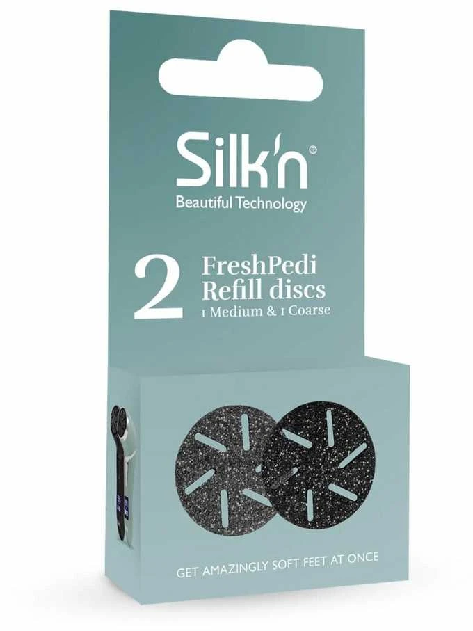 Šveitimo diskai pėdų šveitikliui Silk'n FreshPedi Medium&Rough (2 vnt.)