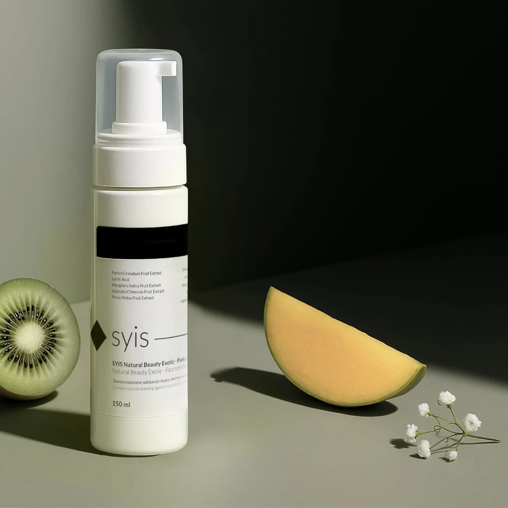 Activeshop Švelnios veido valymo putos su vaisių ekstraktais SYIS Natural Beauty Exotic Sensifoam 150 ml