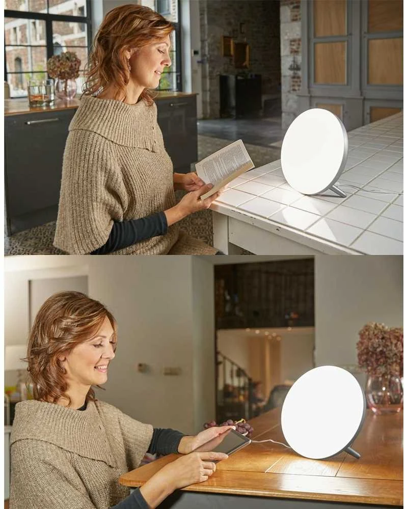 Šviesos terapijos lempa Lanaform Lumino LED Sidabrinis 10.000 Lux