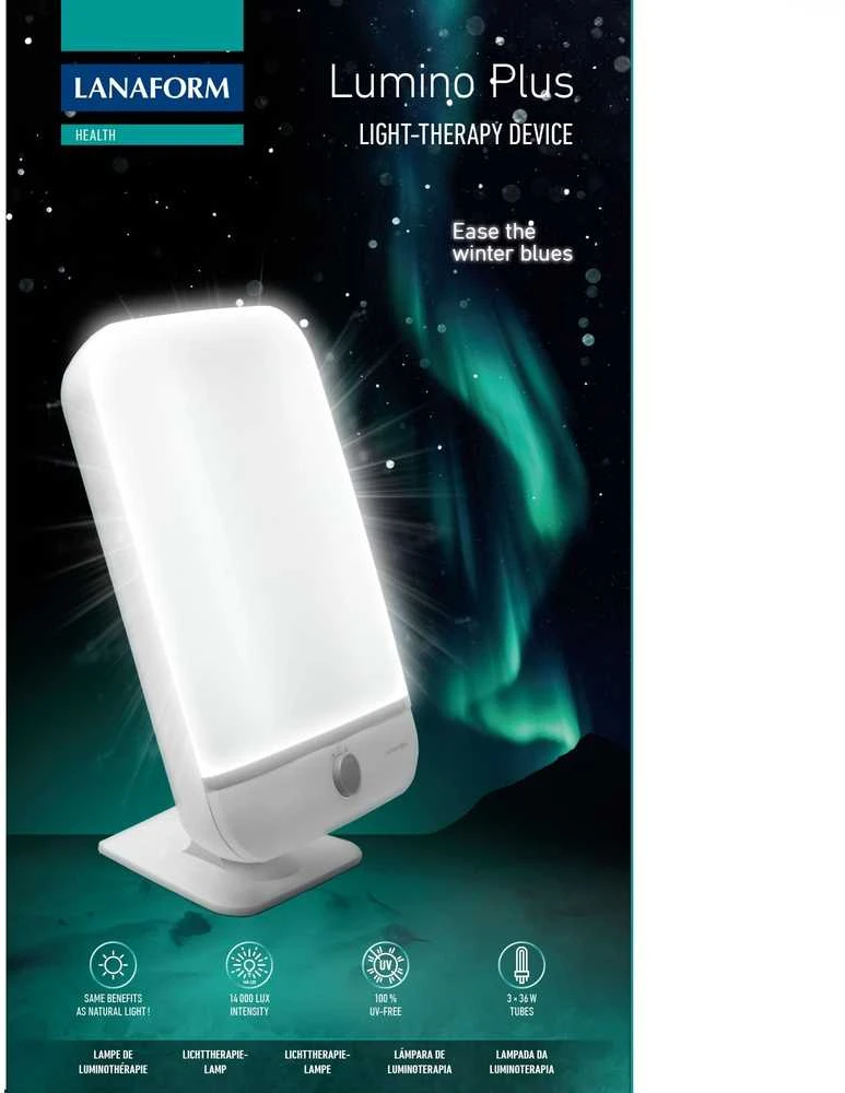 Šviesos terapijos lempa Lanaform Lumino Plus 14.000 Lux