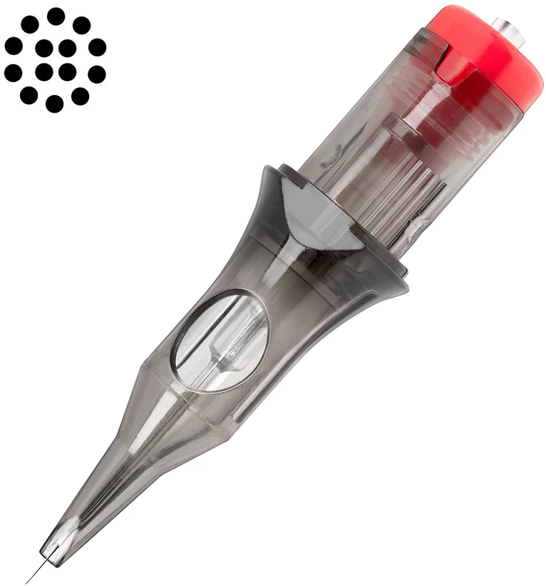 Activeshop kartridžai El Cartel V2 - 0.35 14RL Medium Taper 10 vnt.