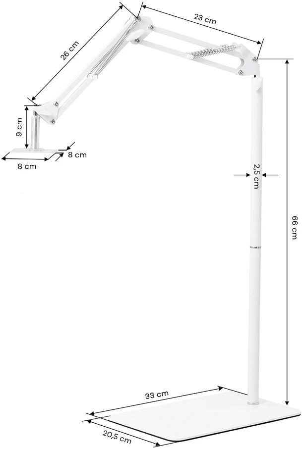 Activeshop UV/LED pedikiūro lempos stovas Glow, baltas