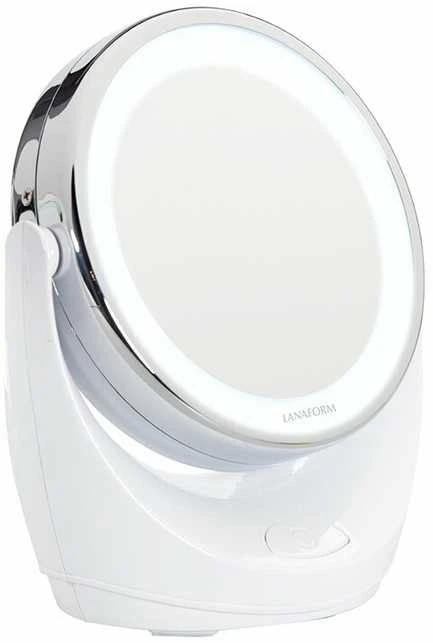 Vaizdą didinantis dvipusis veidrodis (X1/X10) su apšvietimu Lanaform LED Mirror