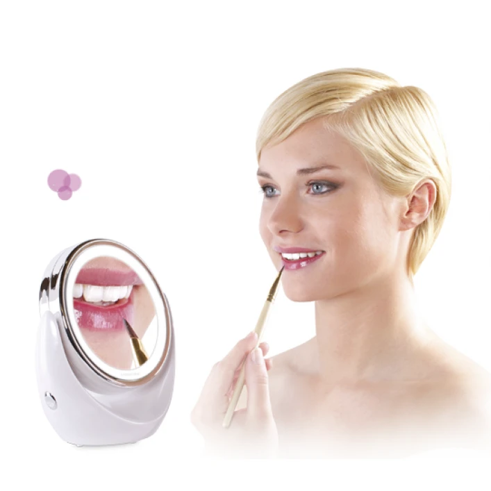 Vaizdą didinantis dvipusis veidrodis (X1/X10) su apšvietimu Lanaform LED Mirror