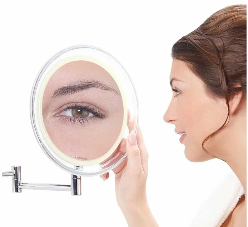 Vaizdą didinantis sieninis veidrodis (X10) su LED apšvietimu Lanaform Wall Mirror