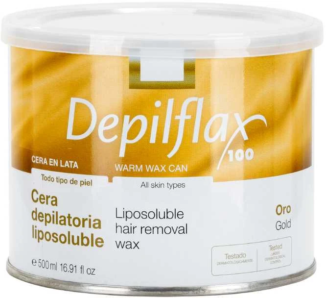 Activeshop Depilflax 100 depiliacinis vaškas, aukso spalvos, 500 ml