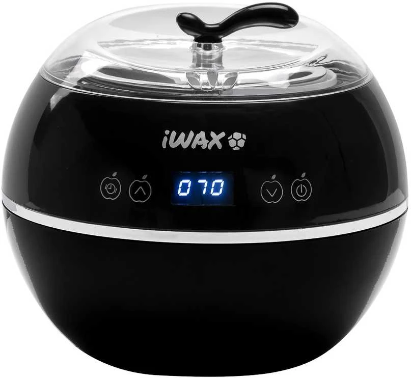 Juodas iWax šildytuvas su skaitmeniniu ekranu