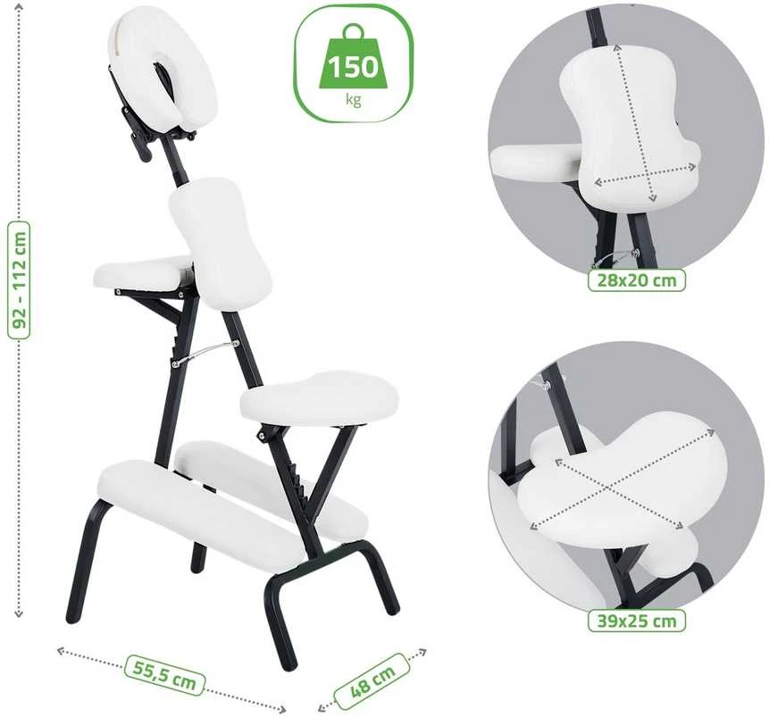 Vertikalaus masažo kėdė Habys Flexo Comfy Base baltas