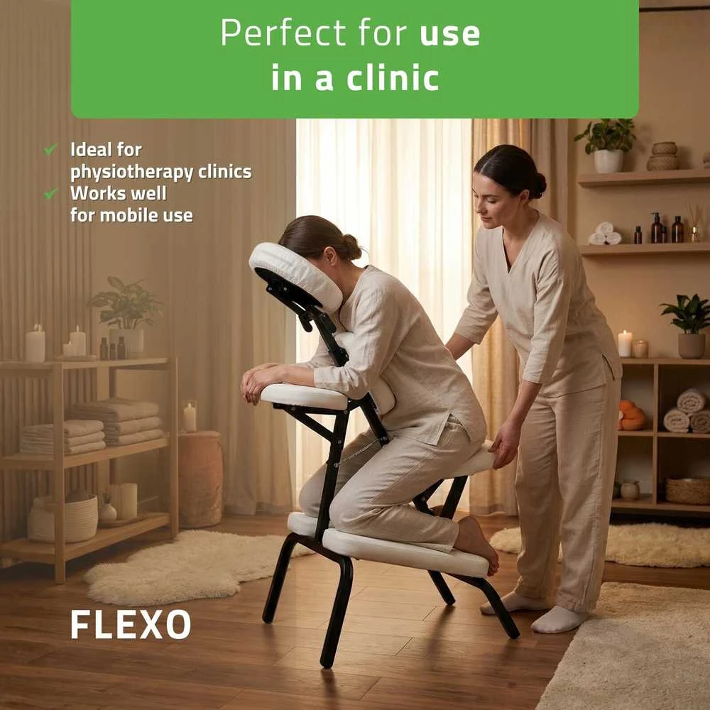 Vertikalaus masažo kėdė Habys Flexo Comfy Base baltas