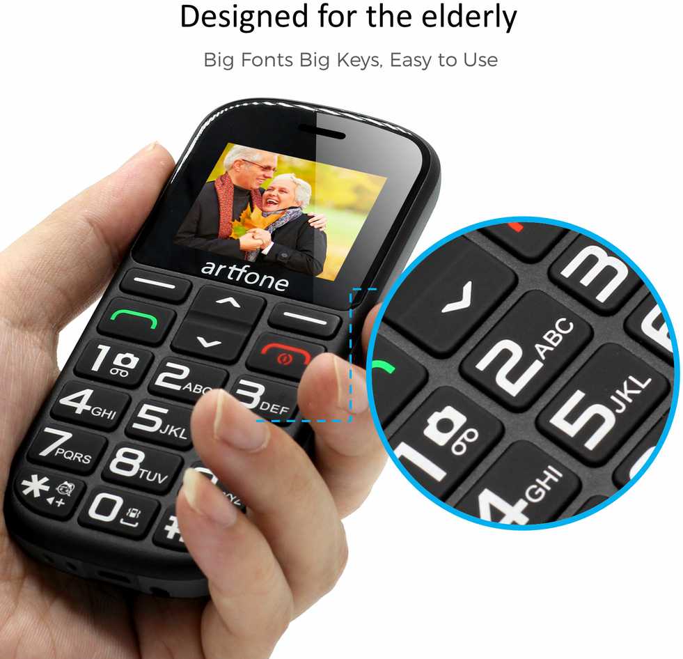 Artfone Mobilusis telefonas senjorams Arftone CS-182