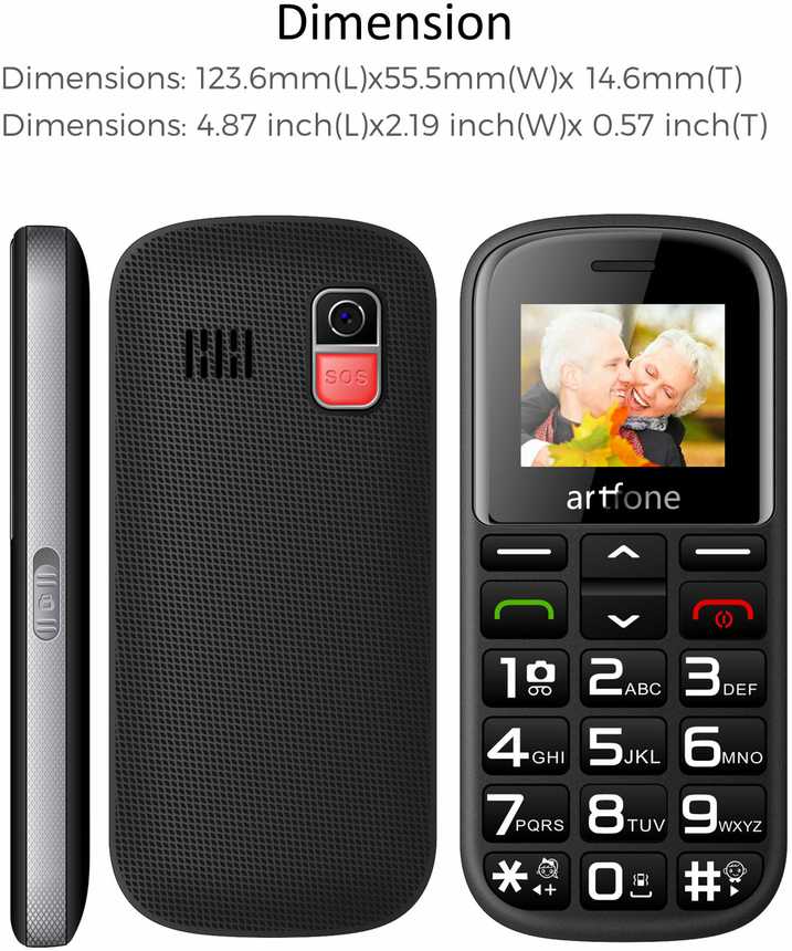 Artfone Mobilusis telefonas senjorams Arftone CS-182