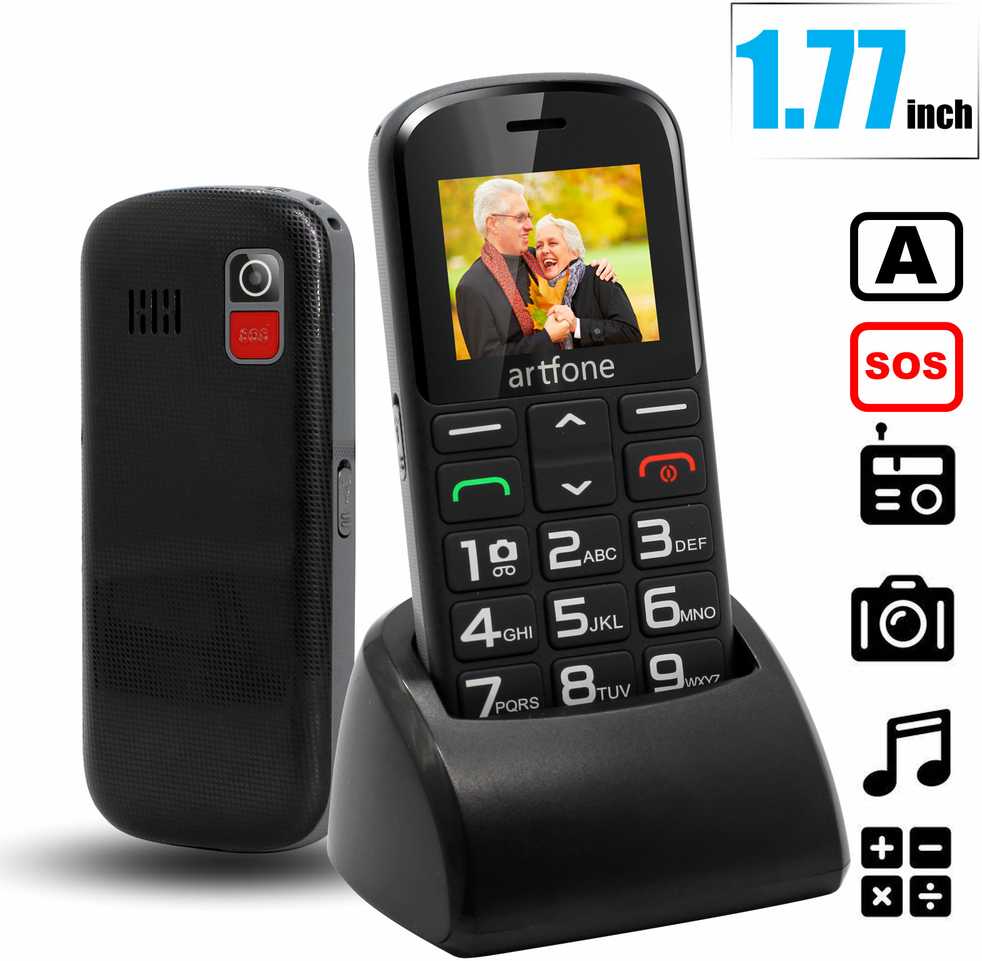 Artfone Mobilusis telefonas senjorams Arftone CS-182 aprašymas - Prekės nuotrauka