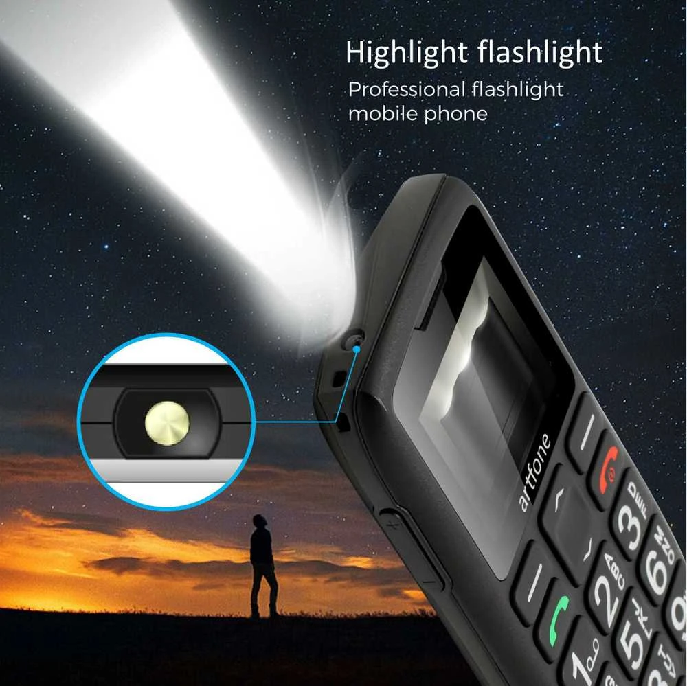 Senjorų telefonas Artfone C1+ (LT, LV, EE, RU)