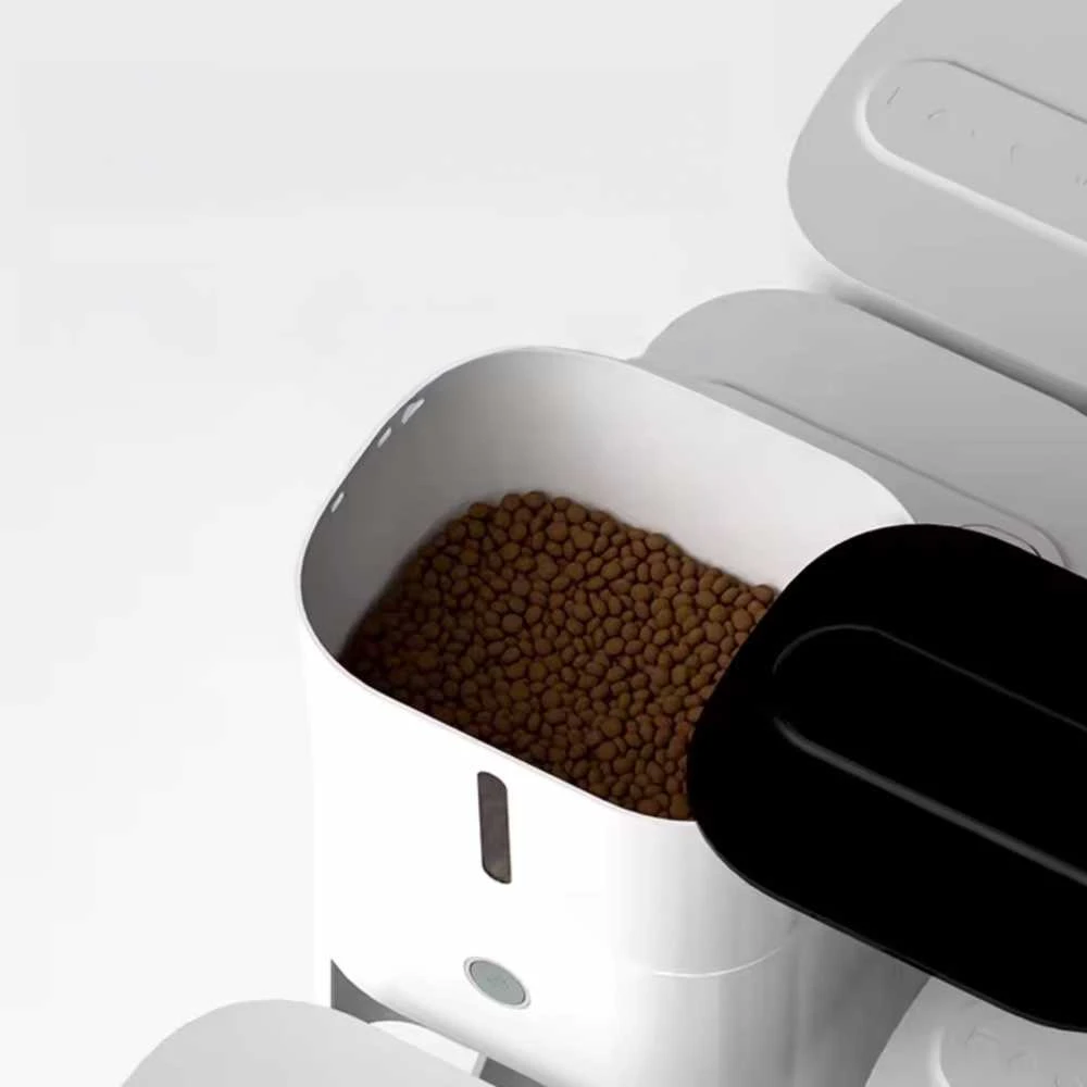 Išmanus maisto dozatorius Sponge Pet Feeder Smart Camera, baltas
