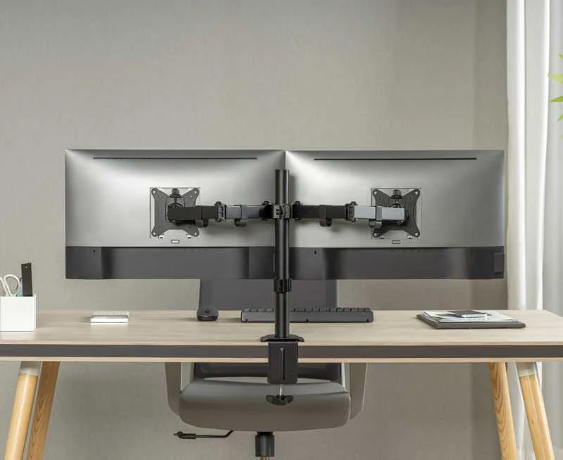Laikiklis Universal tabletop double monitorius stand