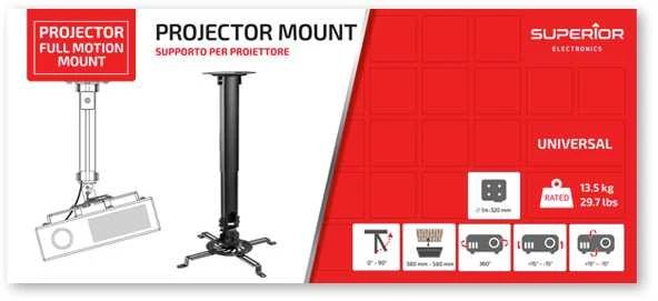 Projektorius Ceiling Mount Full Motion Mount
