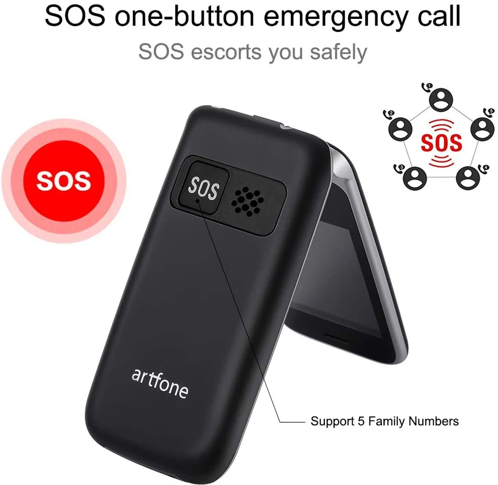 Senjorų telefonas Artfone C10 (LT, LV, EE, RU)