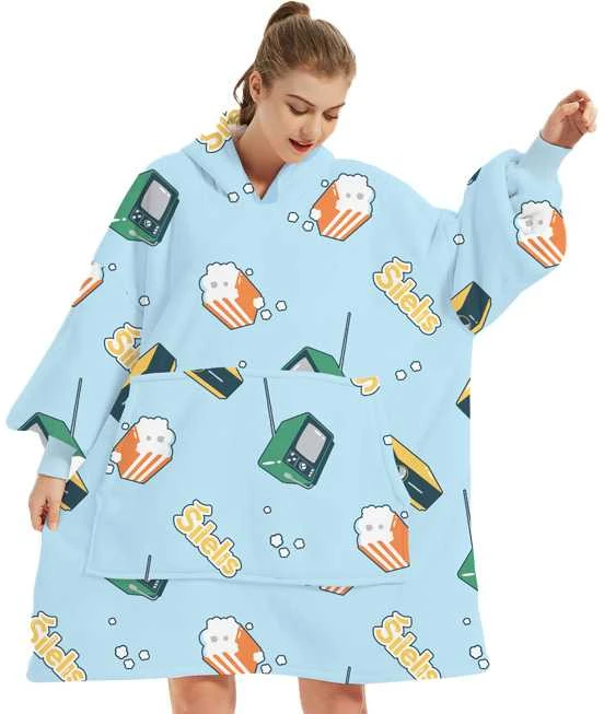 Blue Šilelis sweater blanket Mėlyna