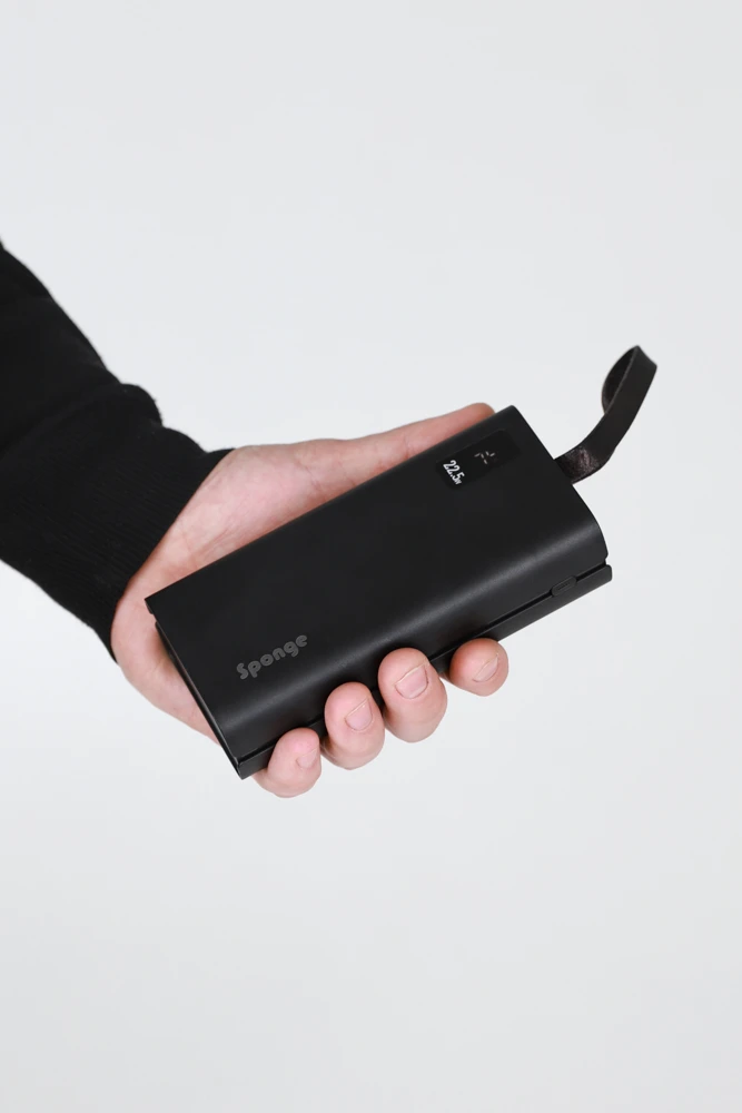 Sponge Energy 30000 QC 22,5W, du USB A, vienas USB C prievadas
