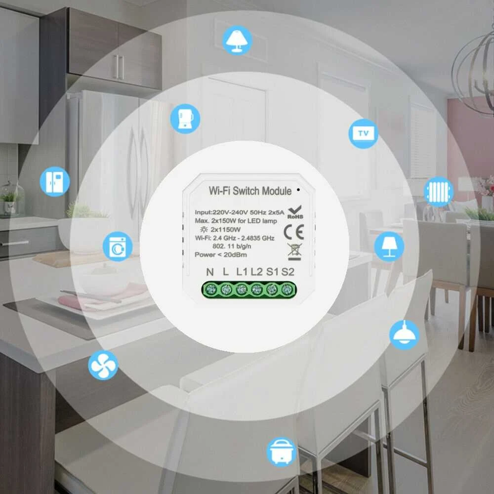 Spring WIFI remote light controller, two lines