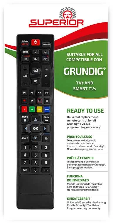 Universalus nuotolinio valdymo pultas, skirtas „Grundig“ televizoriams