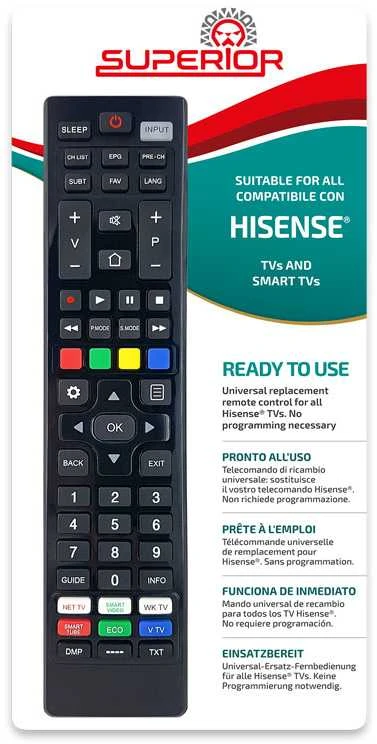 Superior Universalus nuotolinio valdymo pultas Hisense TV