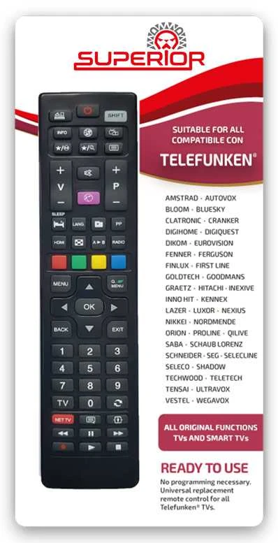 Superior Universalus nuotolinio valdymo pultas, skirtas Telefunken ir Vestel televizoriams