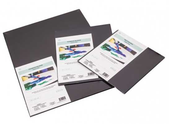 Dallprint Drobė ant medienos plaušų plokštės juoda 20x25cm 280g